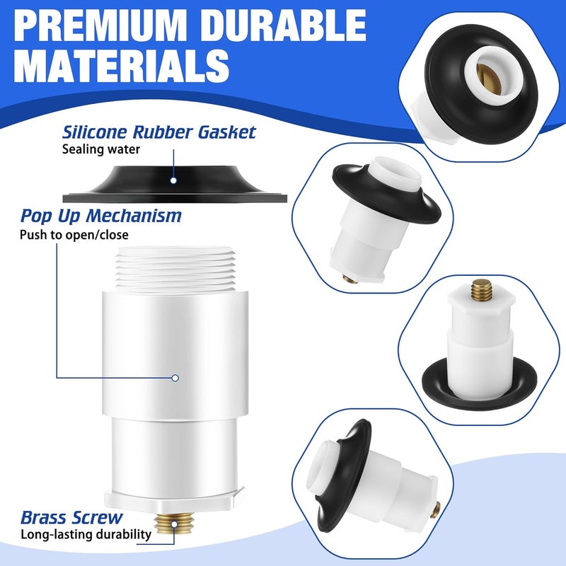 Avenuebool 2 Pack Bathtub Drain Stopper Compatible with Kohler K-7272, K-7271, K-7259 and K-7265, Compatible with 1068204 Model, Bathtub Stopper Replacement, Enhanced Durability, Easy Installation - Image 3